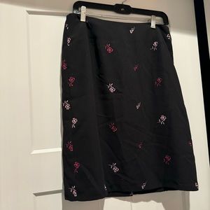 Hilliard and Hanson flowered skirt size 12